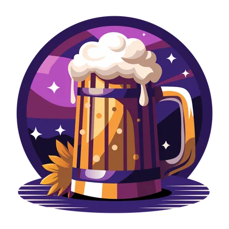 Beer Mug  Illustration