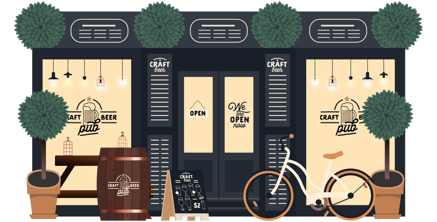 Beer Shop  Illustration