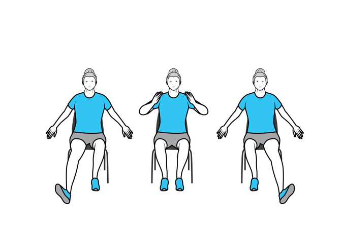 Beintraining mit Fahrradfahren für Frauen  Illustration