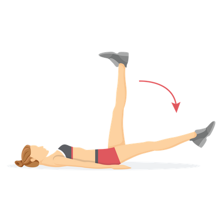 Bein-Stretching-Training  Illustration