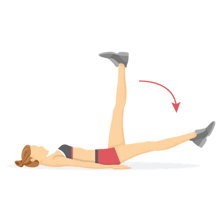 Bein-Stretching-Training  Illustration