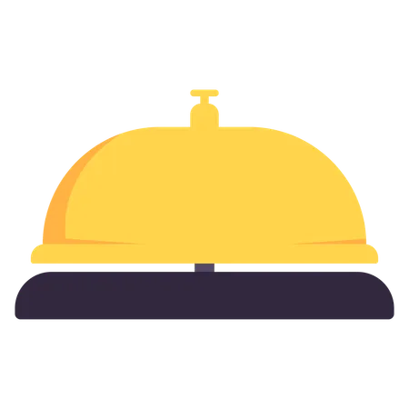 Bell of hotel reception  Illustration