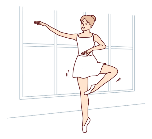 Bailarina hermosa  Ilustración