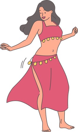 Belly dancer  Illustration