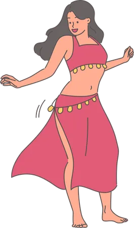 Belly dancer  Illustration