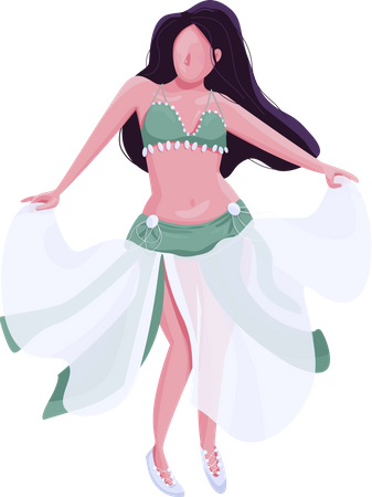 Belly dancer  Illustration