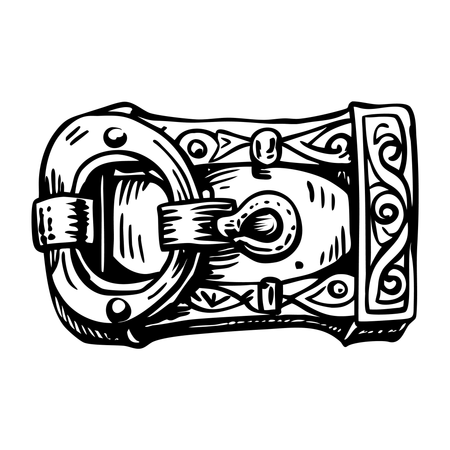 벨트 버클  일러스트레이션