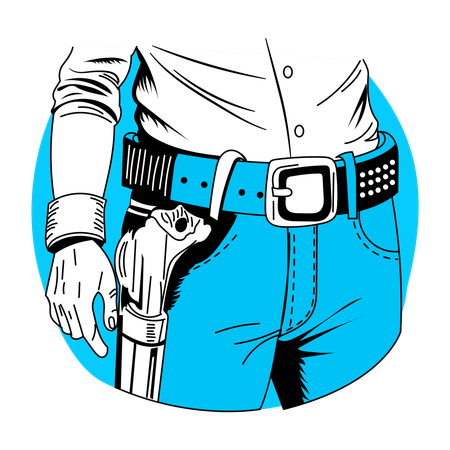 Belt Holster  Illustration