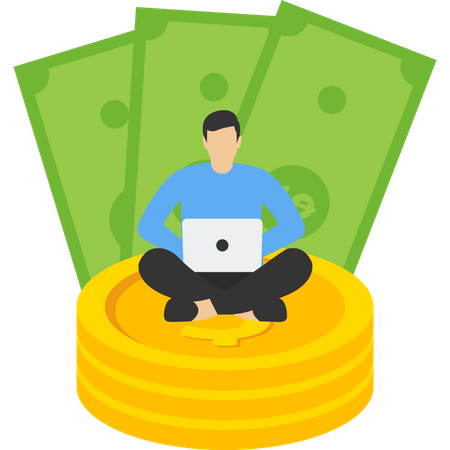 Bem estar financeiro  Ilustração