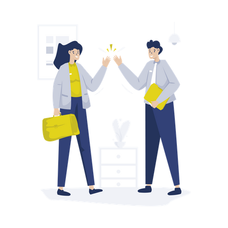 Bem-vindo companheiro de equipe  Ilustração
