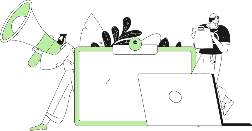 Benachrichtigungserinnerung  Illustration
