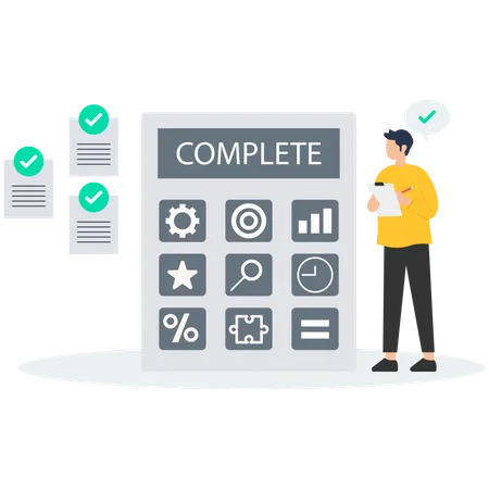 Benchmarking as business compare tool for improvement  Illustration