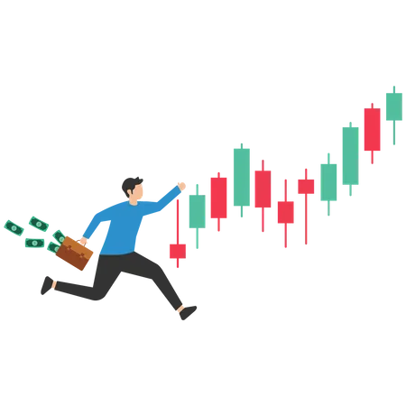 Beneficio de la inversión en bolsa  Ilustración