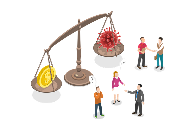 Benefits Of Lockdown  Illustration