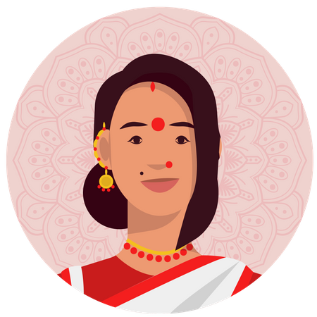 Femme bengali  Illustration