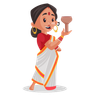 illustration for goddess durga