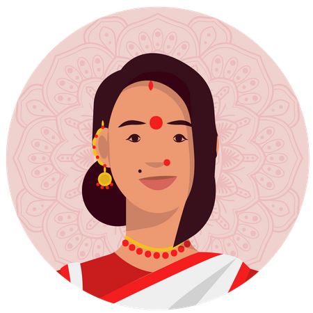 Bengali Woman  Illustration