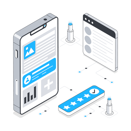 User Experience und UI-Design  Illustration