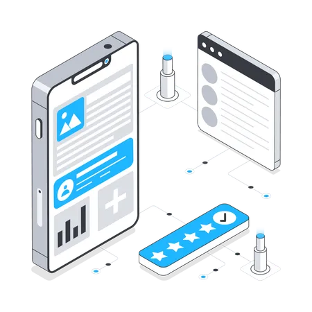 User Experience und UI-Design  Illustration