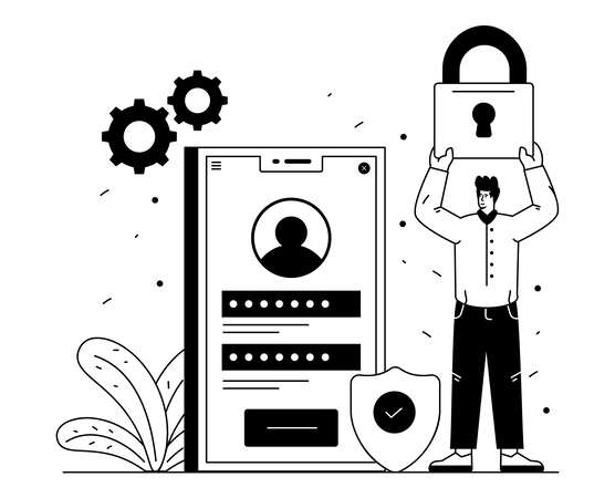 Benutzersicherheit  Illustration