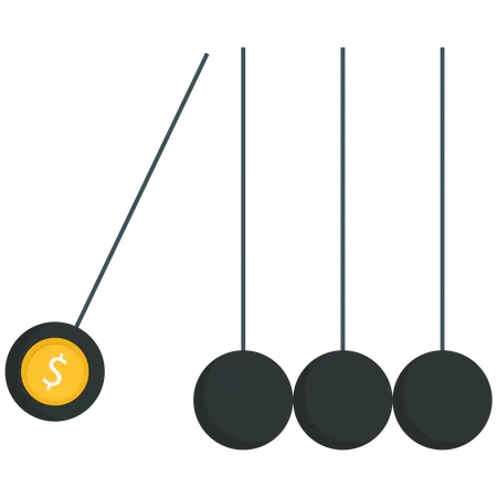 Berceau de Newton  Illustration