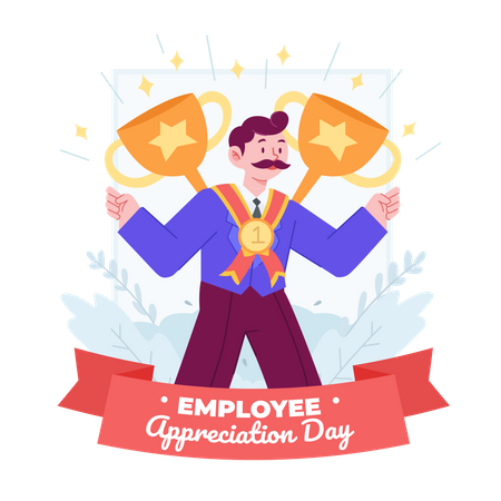 Best Employee  Illustration