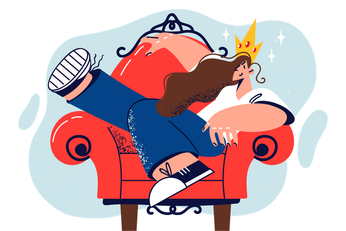 Best female employee  Illustration