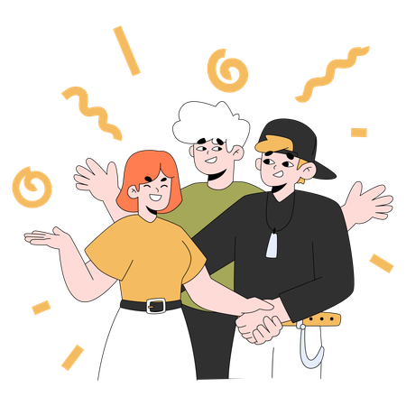 Best friend solidarity  Illustration