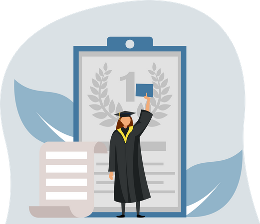 Best Graduate Student  Illustration