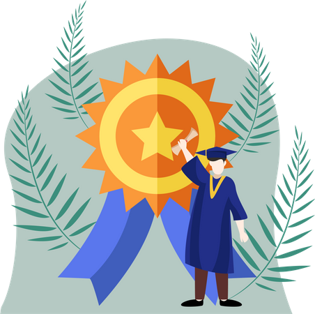 Best Graduate Student  Illustration