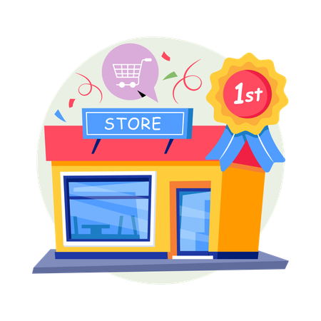 Best Grocery Store  Illustration