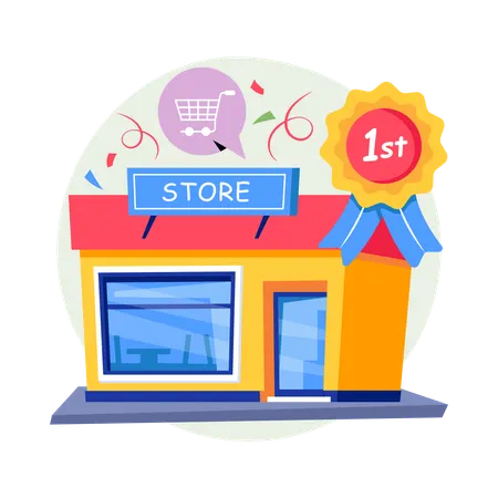 Best Grocery Store  Illustration