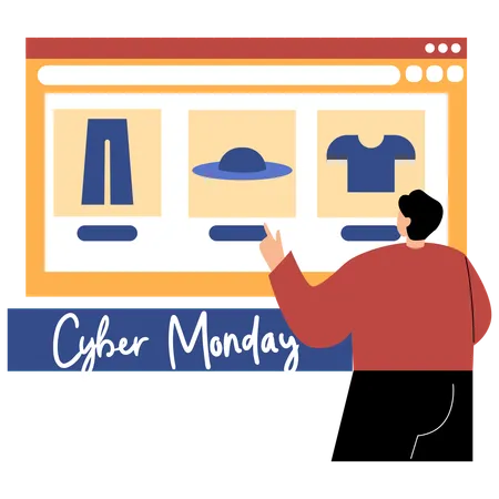 Best of Cyber Monday sale  Illustration