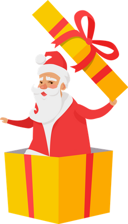 Best Presents from Santa Claus  Illustration