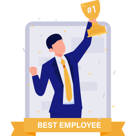 Best worker  Illustration