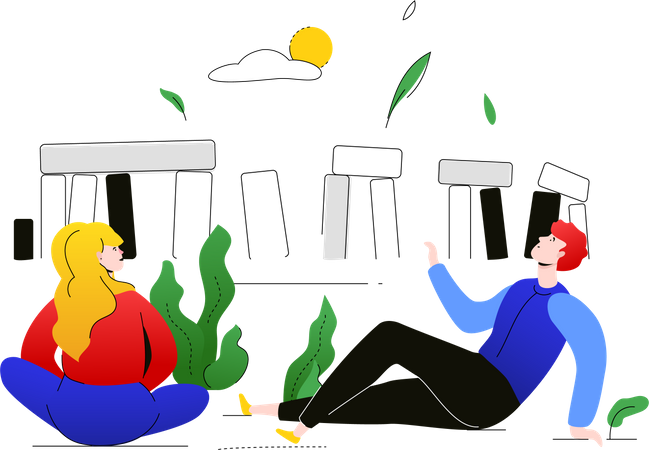 Besuchen Sie England  Illustration