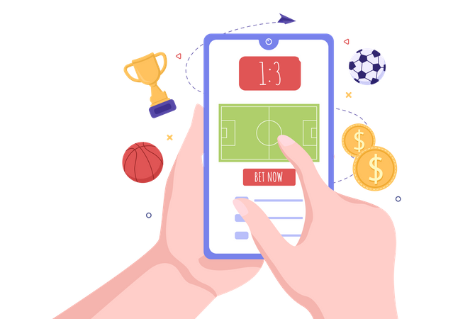 Betting app  Illustration