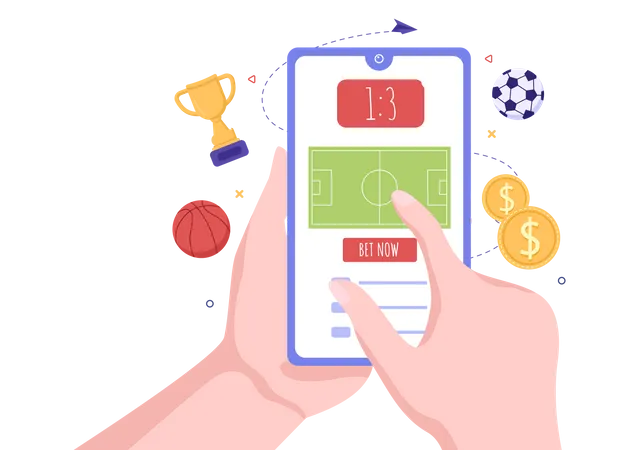 Betting app  Illustration