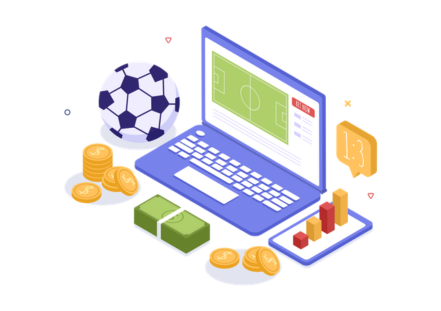 Betting website  Illustration