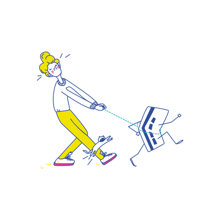 Bezahlung fehlgeschlagen  Illustration