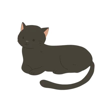 Bezaubernde Katze  Illustration