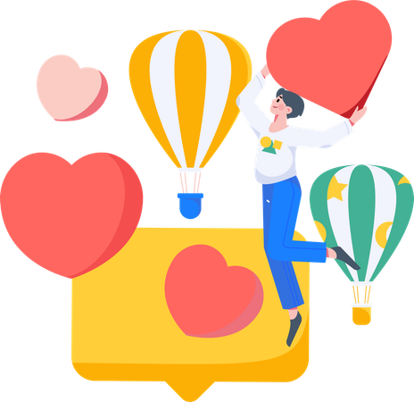 Beziehungs-App  Illustration