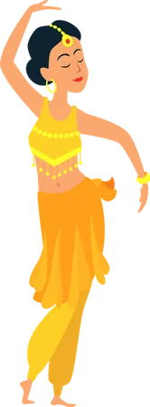 Danza bharatnatyam  Ilustración