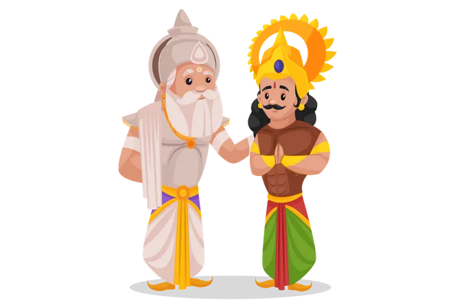 16 Bhishma Pitamaha Illustrations - Free in SVG, PNG, EPS - IconScout