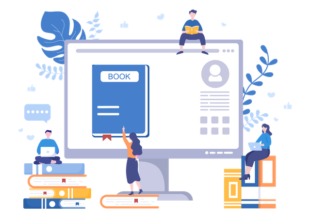 Biblioteca electrónica  Ilustración