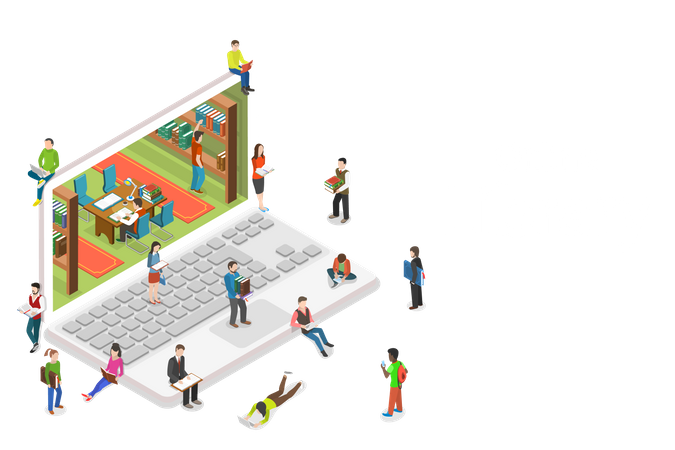 Biblioteca on-line  Ilustração