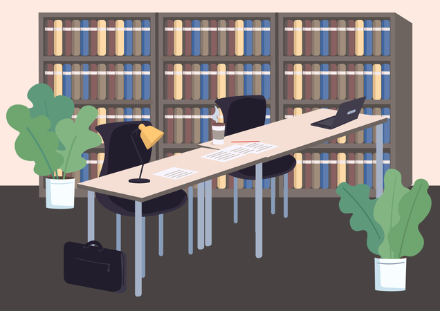 Bibliothek  Illustration