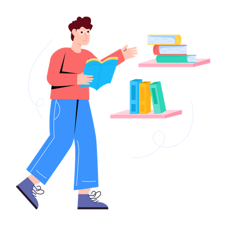 Bibliothek  Illustration