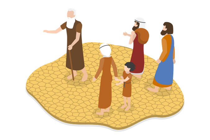 Prophète Moïse biblique  Illustration
