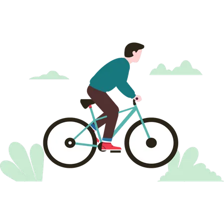 Bicicleta masculina  Ilustração